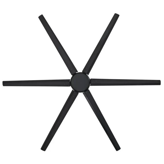 Widespan 100" 6-Blade Industrial Ceiling Fan, Matte Black Finish - Image 2