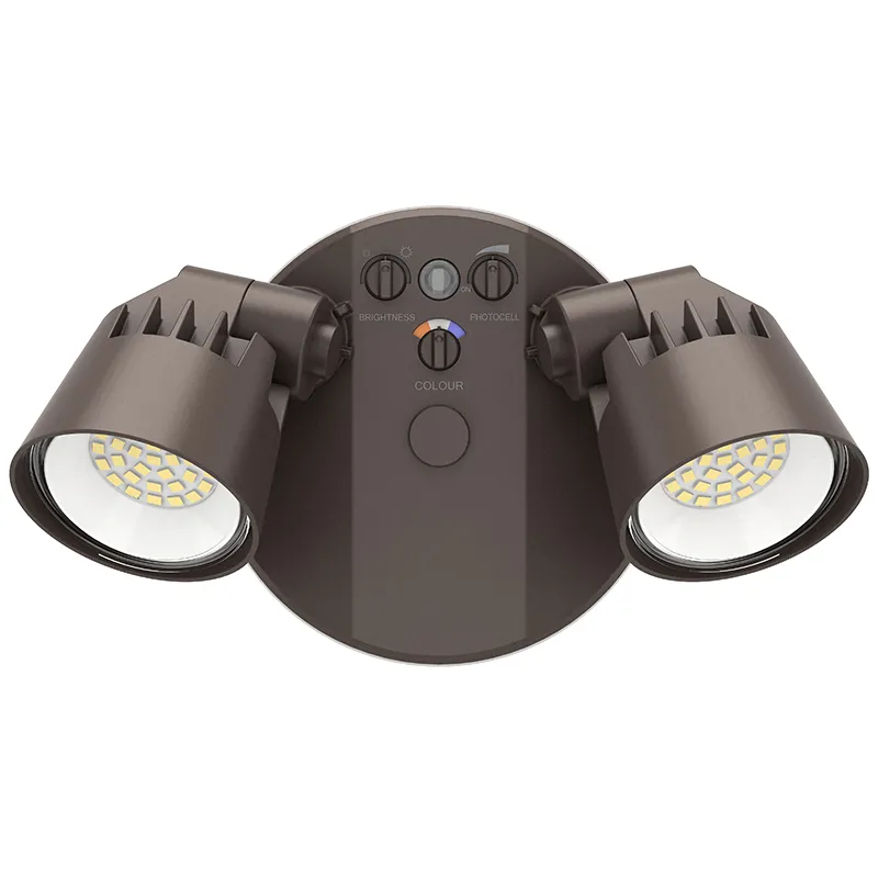 X-Gen Advance Security Lights, 3250 Lumens, Wattage and CCT Selectable, 120V, Bronze, White or Black Finish - Image 2